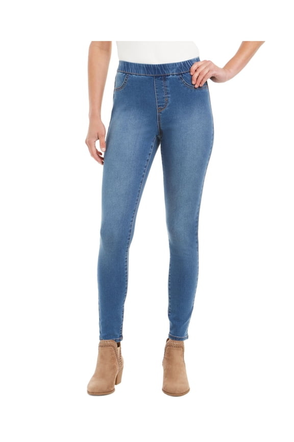 STYLE & COMPANY Womens Blue Pull-on Jeggings Skinny Leggings Petites PS