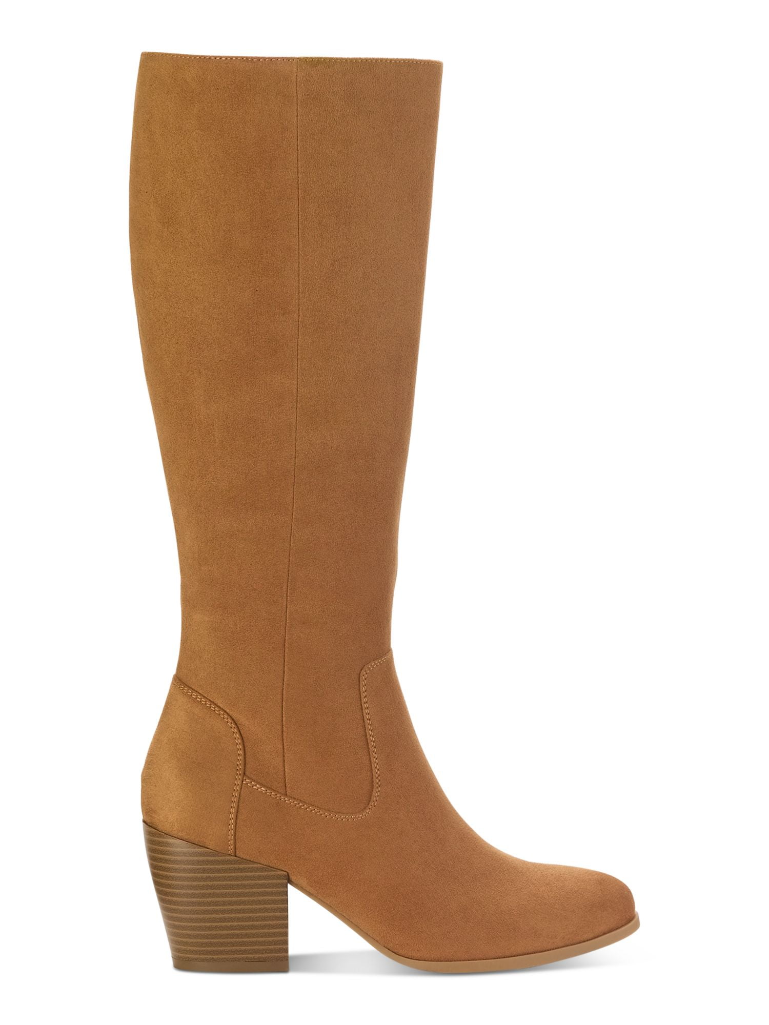 STYLE & COMPANY Womens Brown Cushioned Goring Warrda Round Toe Block