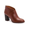 thumbnail image 1 of STYLE & COMPANY Womens Brown Cushioned Monyaa Almond Toe Block Heel Zip-Up Booties 9.5 M, 1 of 1