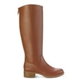 thumbnail image 1 of STYLE & COMPANY Womens Brown Cushioned Zipper Accent Stretch Graciee Round Toe Block Heel Zip-Up Riding Boot 9 M, 1 of 4
