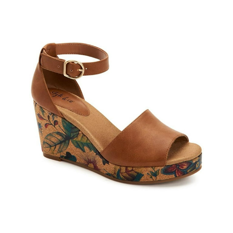 Women elegant adjustable buckle espadrille wedges sandals sale