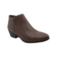 thumbnail image 1 of STYLE & COMPANY Womens Brown Padded Comfort Wileyy Almond Toe Block Heel Zip-Up Booties 10.5 M, 1 of 2