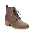 thumbnail image 1 of STYLE & COMPANY Womens Brown Pull-Tab Lace Cushioned Rizio Round Toe Block Heel Zip-Up Booties 9 M, 1 of 4