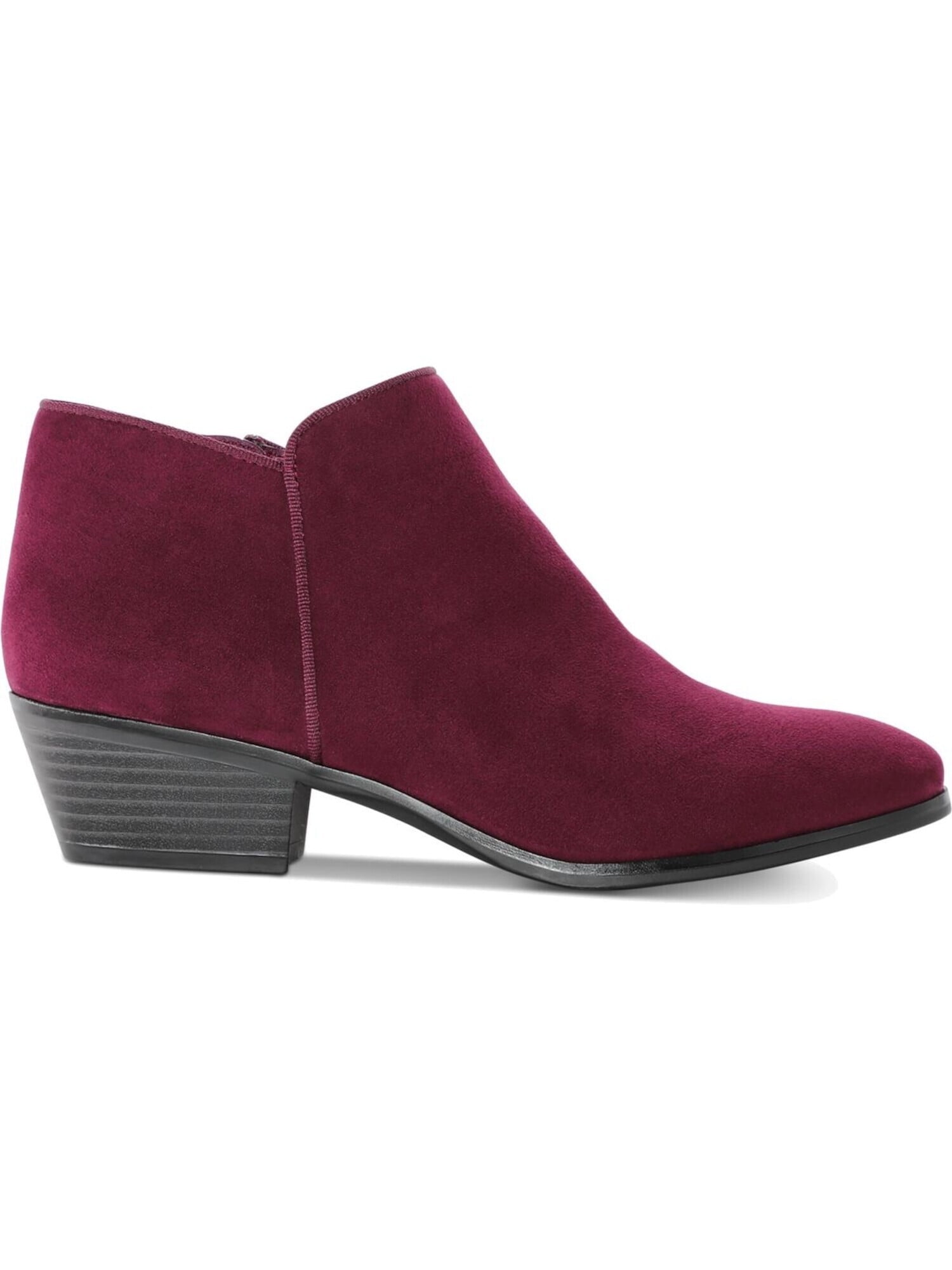 STYLE & COMPANY Womens Burgundy Lucillee Almond Toe Lace-Up Heeled Boots M