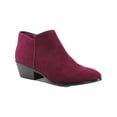 thumbnail image 1 of STYLE & COMPANY Womens Burgundy Cushioned Wileyy Round Toe Block Heel Zip-Up Dress Booties 7 W, 1 of 2