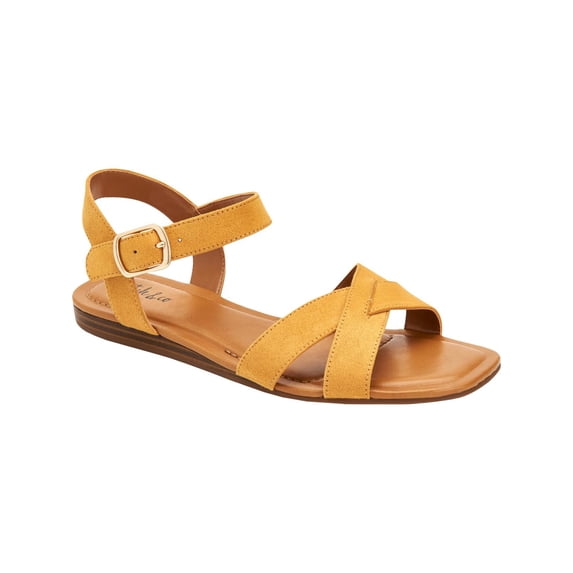 KENNETH COLE NEW YORK Womens Green Croc Metal Rand Sole Detail Crisscross Straps Cushioned Brooke Cross Sandal Round Toe Stiletto Zip-Up Leather Dress Sandals Shoes M