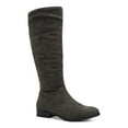 thumbnail image 1 of STYLE & COMPANY Womens Gray 1/2 Heel Wide Calf Padded Kelimae Round Toe Block Heel Zip-Up Riding Boot 8.5 M, 1 of 4