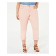 thumbnail image 1 of STYLE & COMPANY Womens New 0072 Pink Pocketed Zippered Casual Jeans 20W Plus B+B, 1 of 5