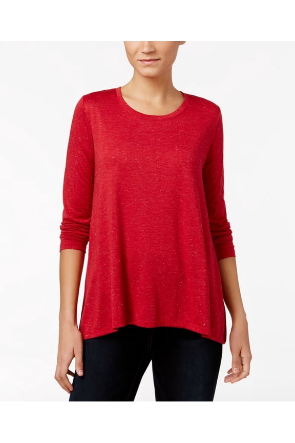 Petite Sparkle Swing Top - Petities - M - WINE
