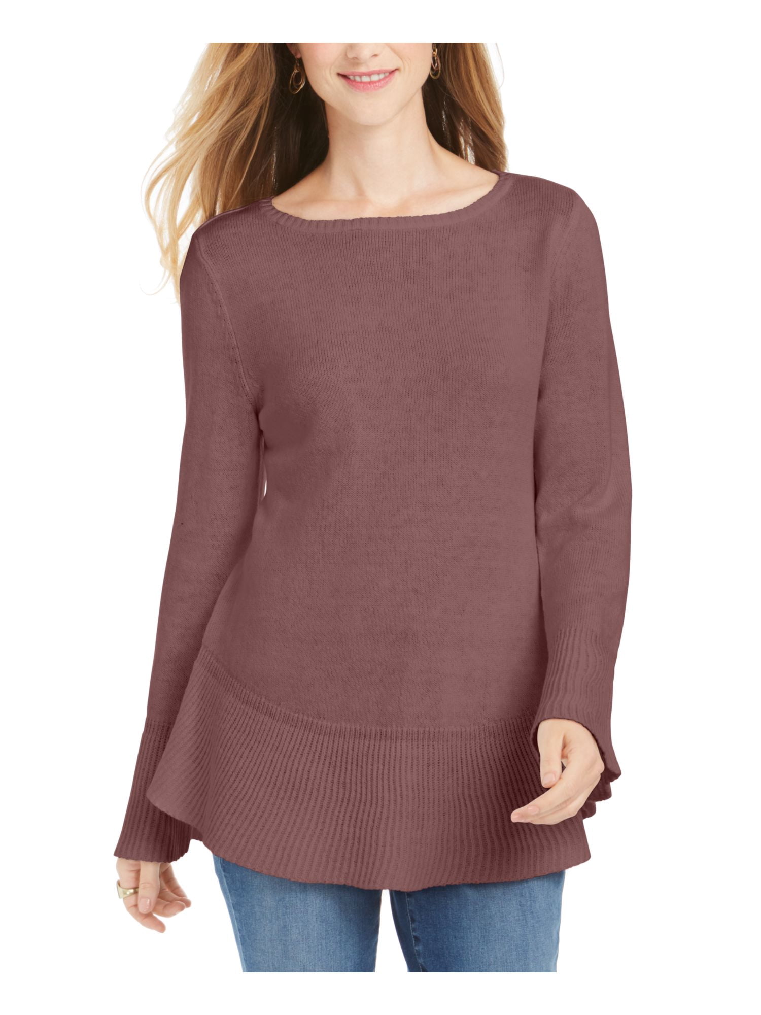Womens Spring Cotton Blouse With Purple Print And Claudine Collar Loose Fit Breathable Comfort main image 0