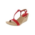 thumbnail image 1 of STYLE & COMPANY Womens Red Padded Woven Mulan Round Toe Wedge Slip On Slingback Sandal 9.5 M, 1 of 2