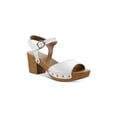 thumbnail image 1 of STYLE & COMPANY Womens White 1" Platform Studded Adjustable Ankle Strap Cushioned Anddreas Round Toe Block Heel Buckle Dress Sandals Shoes 6.5 M, 1 of 4