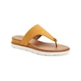 thumbnail image 1 of STYLE & COMPANY Womens Yellow Knotted Detail 0.5" Platform Studded Cushioned Emmaa Round Toe Wedge Slip On Thong Sandals Shoes 7.5 M, 1 of 4