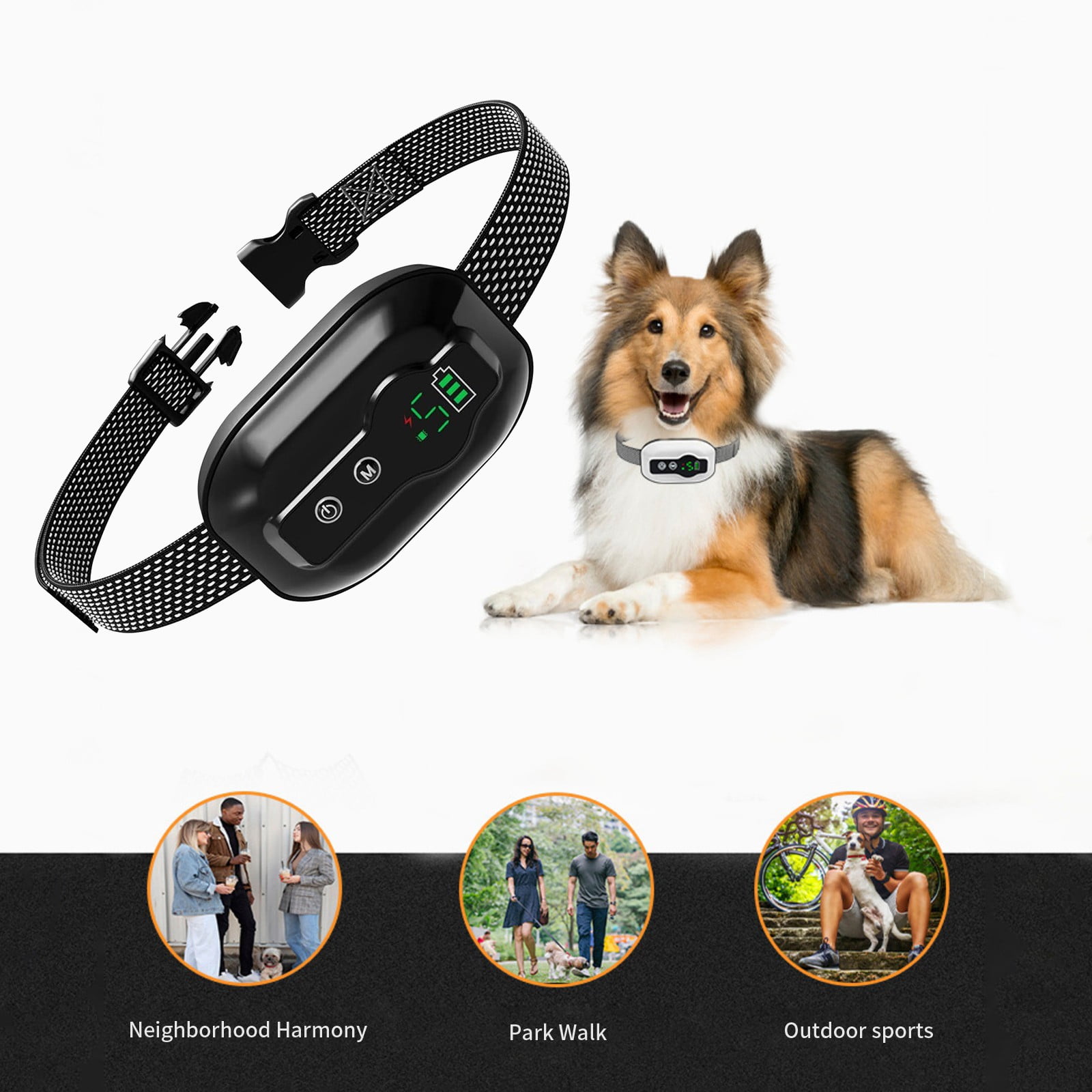 STYLE Dog Bark Control Collar, Barking Dog Training Collar Stop