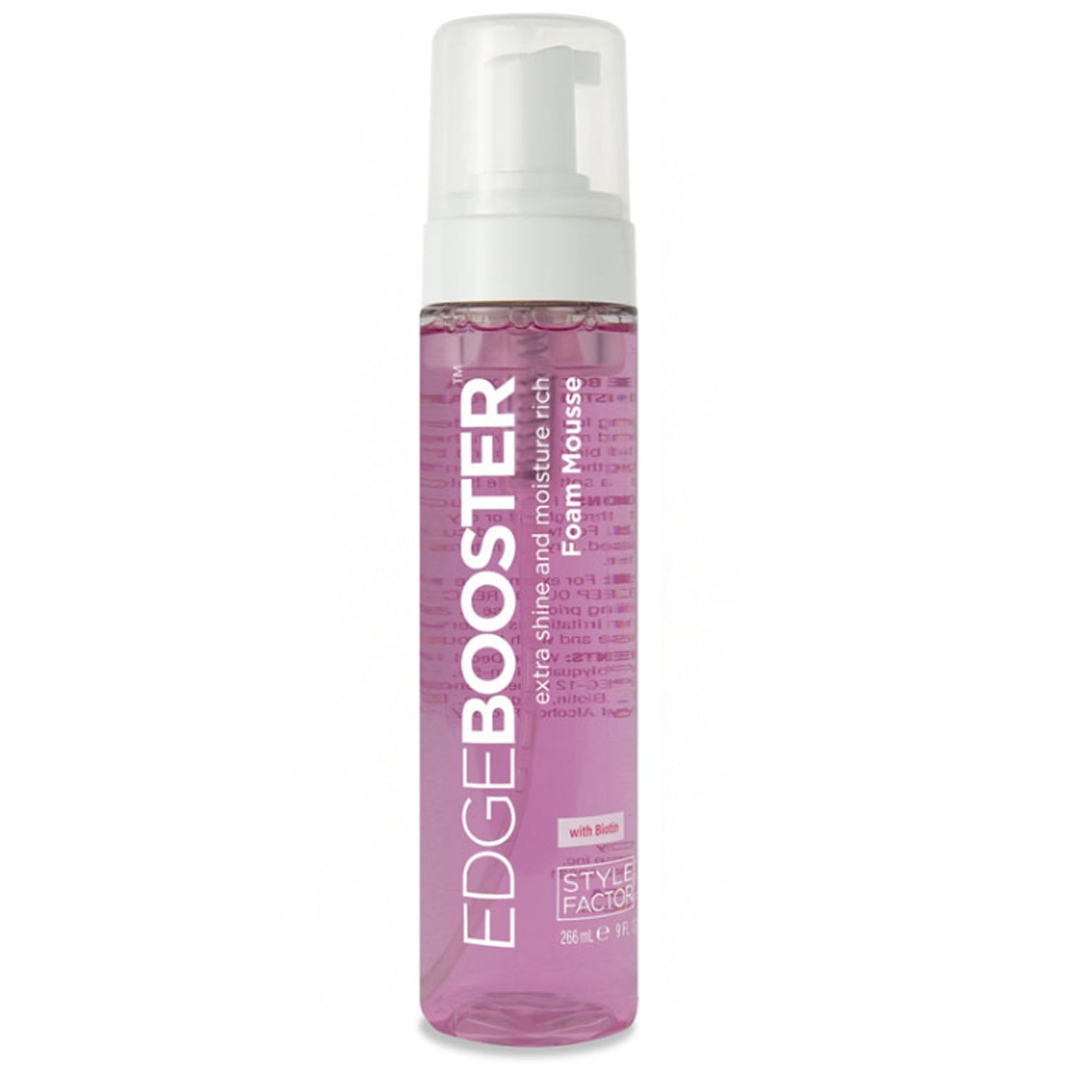 STYLE FACTOR EDGE BOOSTER Extra Shine and Moisture Rich Foam Mousse