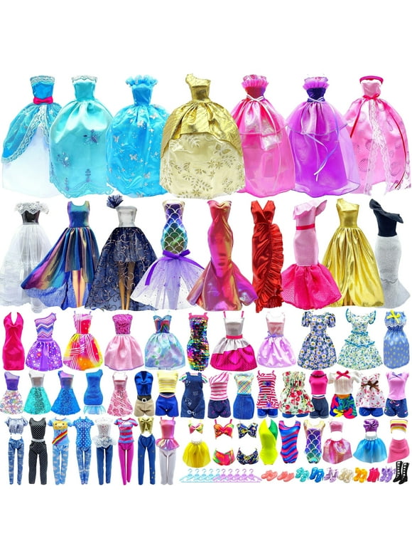 STYLE SHINE 11.5 Inch Girl Dolls Fashion Sets 50PCS Doll Clothes And accessories in a Gift Box