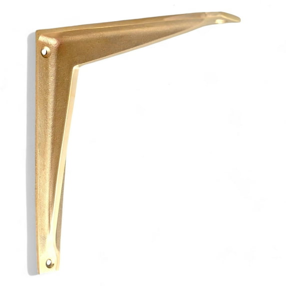 STYLENT Decor Decorative Brass Shelf Bracket | Antique Shelf Bracket for Shelving Modern L Shaped Design | Modern & Sleek Shelf Bracket Metallic Gold Finish, 3x4 Inches (1 pc)