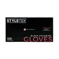 thumbnail image 1 of StyleTek Black Coloring Gloves - Medium - 100 ct, 1 of 5