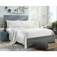 thumbnail image 1 of STYLINEN 100% Tencel Sheets King Size Bed Sheets 5pc Set, 100% Eucalyptus Lyocell Sheets Set, Silky Soft, Breathable, 16" Deep Pockets, 2 Fitted, 1 Flat, 2 Pillowcases (Split King, White), 1 of 7