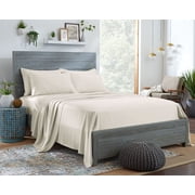 STYLINEN 100% Tencel Sheets King Size Bed Sheets 5pc Set, 100% Eucalyptus Lyocell Sheets Set, Silky Soft, Breathable, 16" Deep Pockets, 2 Fitted, 1 Flat, 2 Pill
