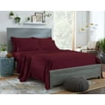 thumbnail image 1 of STYLINEN 100% Tencel Sheets King Size Bed Sheets 5pc Set, 100% Eucalyptus Lyocell Sheets Set, Silky Soft, Breathable, 16" Deep Pockets, 2 Fitted, 1 Flat, 2 Pillowcases (Split King, Burgundy), 1 of 7