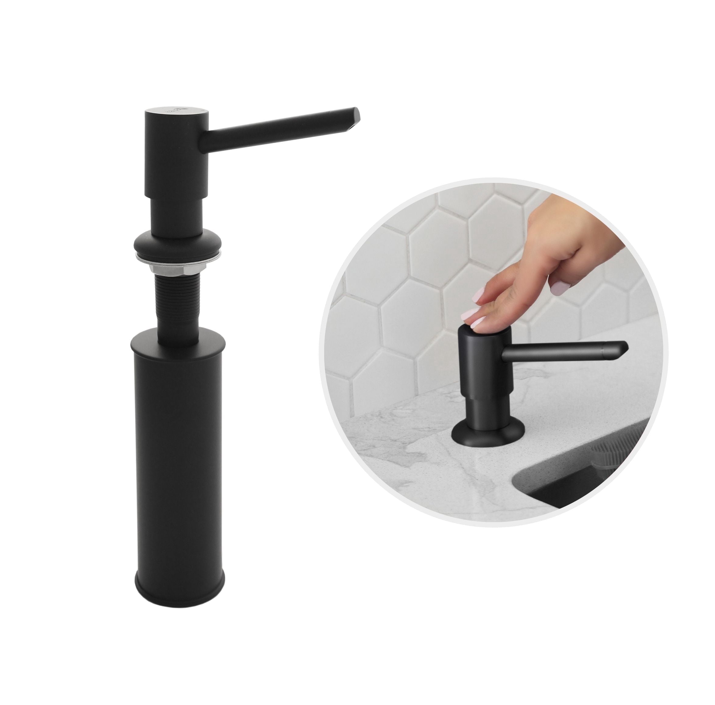 STYLISH 240ml Stainless Steel Kitchen Sink Soap Dispenser in Matte ...