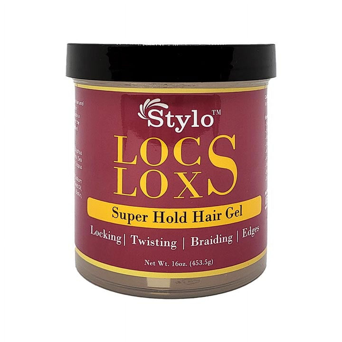 STYLO Locs Loxs Super Hold Hair Gel 16 Oz.