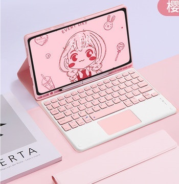 STYU For2025Ipad11th Tablet Wireless Bluetooth Touch Backlight Keyboard ...