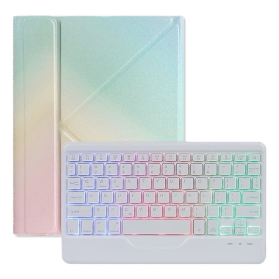 STYU Gradient Case with Illuminated Keyboard compatible with iPad Air 4 10.9 - Stylish Protection & Enhanced Typing Experience