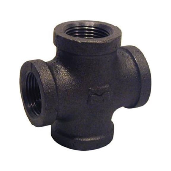 STZ 310CR-1 1 In. Black Pipe Cross - Quantity 15