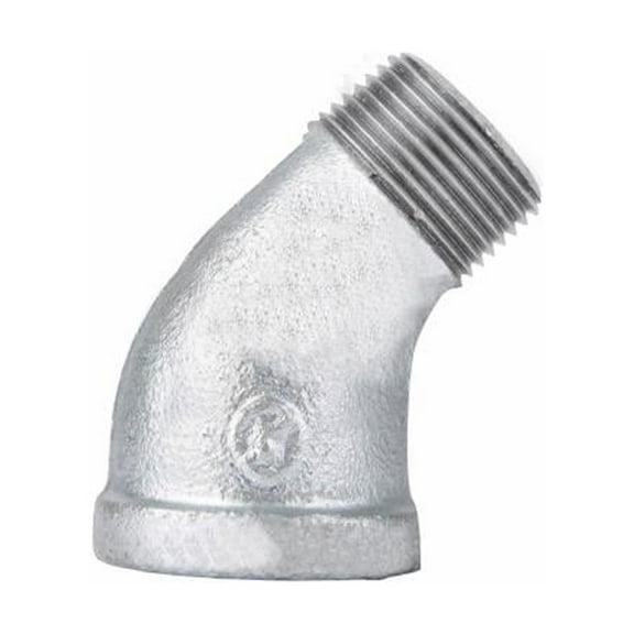 STZ 311SE45-12 1/2 In. Galvanized Pipe 45 Degree Street Elbow - Quantity 25