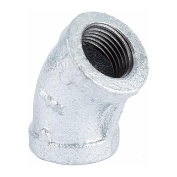 STZ 311UE45-18 1/8 In. Galvanized Pipe 45 Degree Elbow - Quantity 25