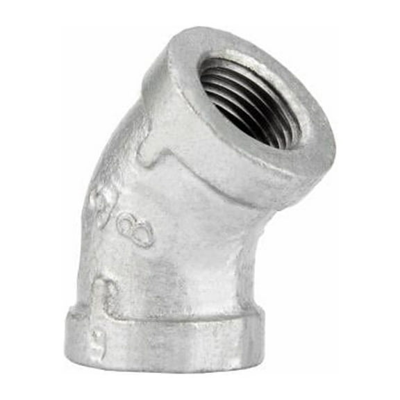 STZ 311UE45-38 3/8 In. Galvanized Pipe 45 Degree Elbow - Quantity 25