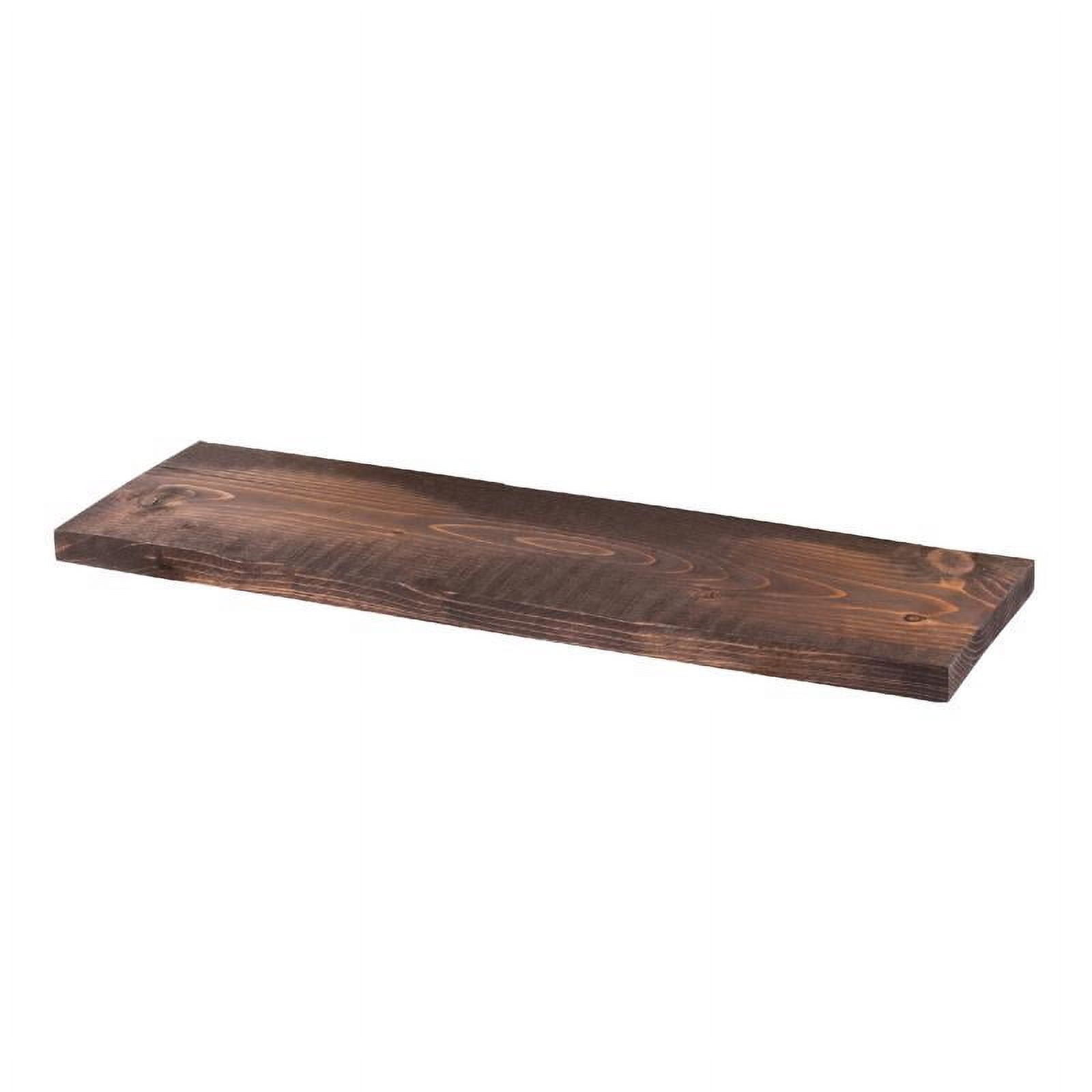 Vintage Weathered 24" Ponderosa Pine Brown Shelf