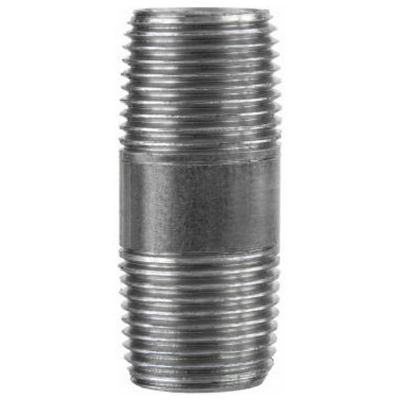 STZ 501296 3/8 x 1-1/2 In. Black Pipe Nipple - Quantity 10