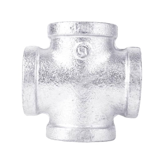 STZ 501789 1 In. Galvanized Pipe Cross - Quantity 1