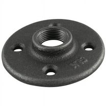 STZ Industries 1-1/4 in. FIP each Black Malleable Iron Floor Flange