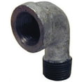 thumbnail image 1 of STZ Industries 1/4 in. FIP each X 1/4 in. D MIP Galvanized Malleable Iron 90 Degree Street Elbow, 1 of 2