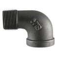 thumbnail image 1 of STZ Industries 1/4 in. MIP each X 1/4 in. D FIP Black Malleable Iron 90 Degree Street Elbow, 1 of 2