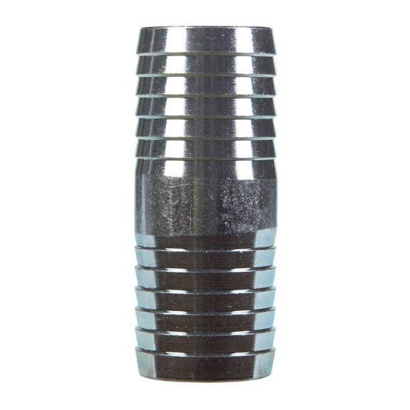 STZ Industries 41764 0.75 in. Barb x 0.75 in. Barb Galvanized Steel Coupling
