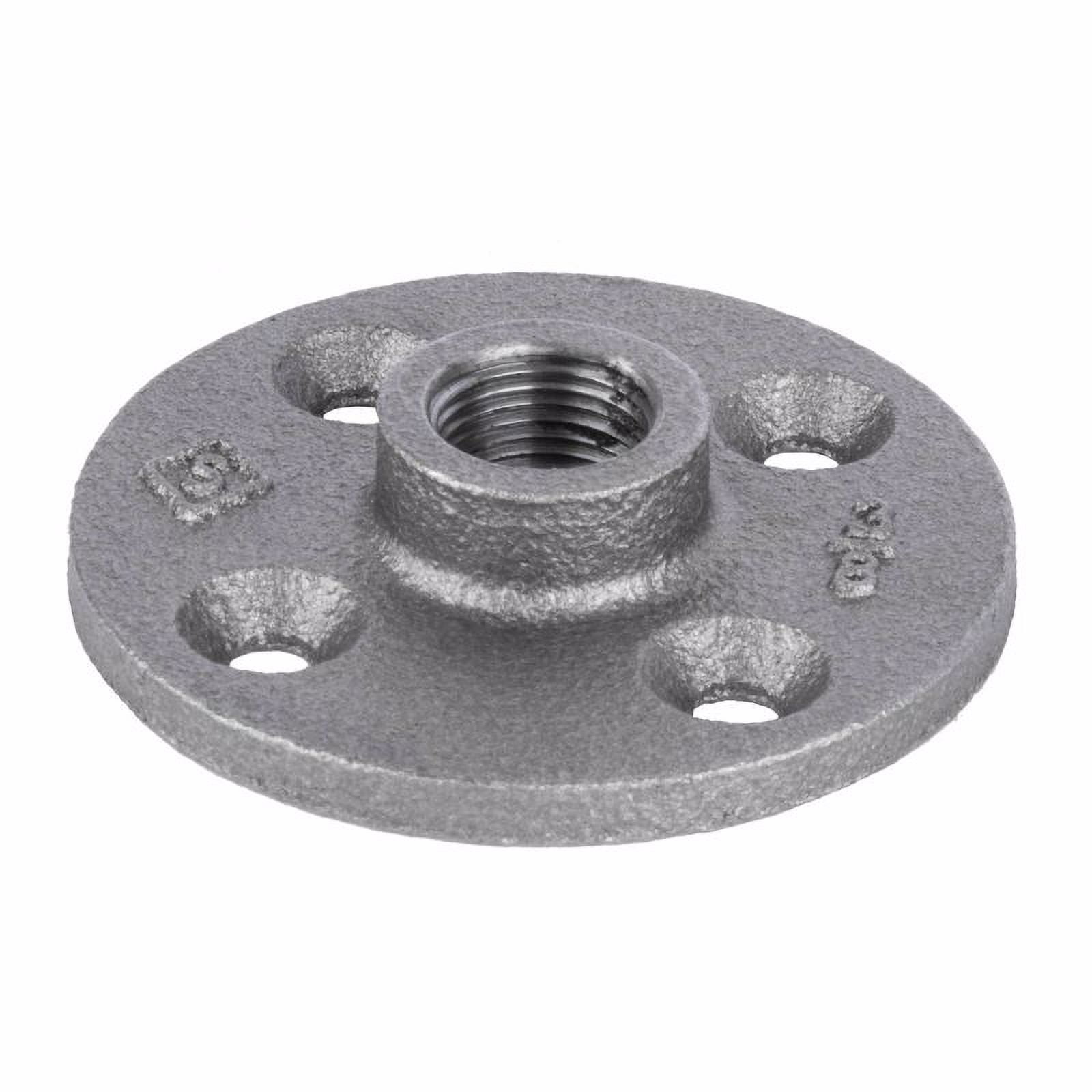 Black Malleable Iron 3/8-Inch Floor Flange, 2.75-Inch Length