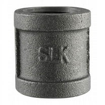 STZ Industries 3/8 in. FIP each X 3/8 in. D FIP Black Malleable Iron Coupling