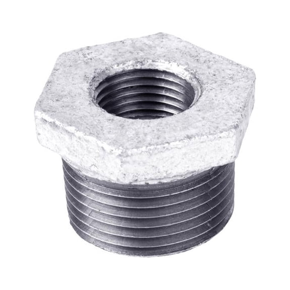 STZ Industries 3 in. MIP each X 2-1/2 in. D FIP Galvanized Malleable Iron Hex Bushing