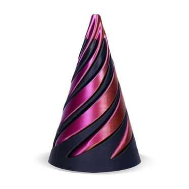 STngwl 3D Printed Spiral Cone Toy Impossible Pyramid Passthrough Sculpture Stress Relief Mini Vortex Thread Illusion Pass Through Pyramid Fidget Toy for Kids and Adults