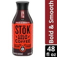 thumbnail image 1 of SToK Not Too Sweet Medium Roast Black Ready to Drink Cold Brew Coffee Bottle, 48 fl oz, 1 of 14