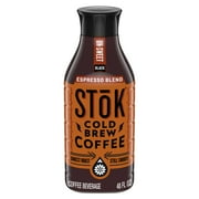 SToK Black, Unsweetened, Dark Roast Espresso Blend Cold Brew Coffee, 48 fl oz Bottle