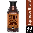 thumbnail image 1 of SToK Espresso Blend Dark Roast Black Unsweetened Ready to Drink Cold Brew Coffee Bottle, 48 fl oz, 1 of 15