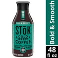 thumbnail image 1 of SToK Bold & Smooth Medium Roast Black Unsweetened Ready to Drink Cold Brew Coffee Bottle, 48 fl oz​, 1 of 15