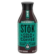 SToK Black, Unsweetened, Medium Roast Arabica-Based Blend Cold Brew Coffee, 48 fl oz Bottle