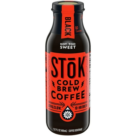 SToK Cold Brew Coffee, Not Too Sweet, 13.7 Oz.